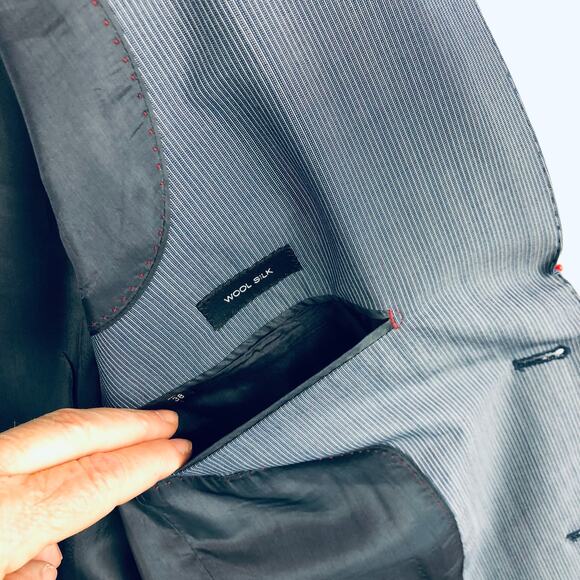 Massimo Dutti Slate Blue Sport Coat - Picture 13 of 16